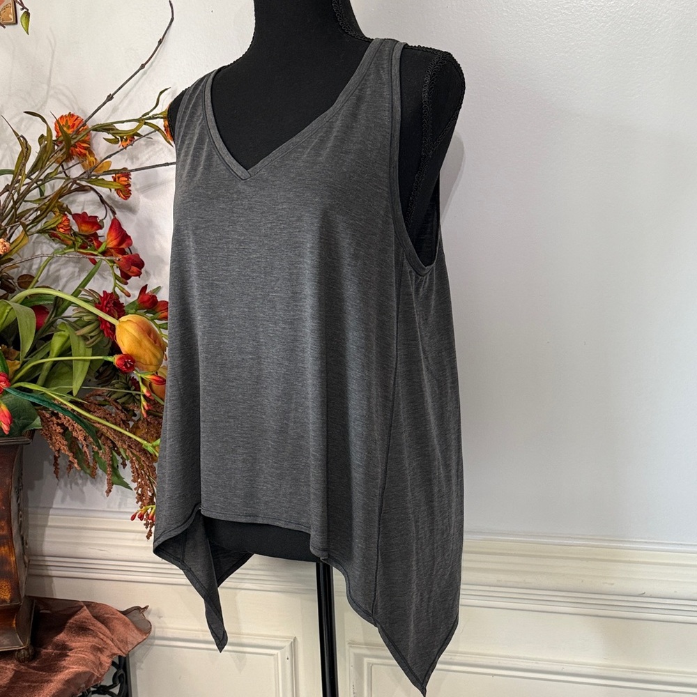 Lululemon Watch Me Flip Heathered Grey Oversized Tank Top 6